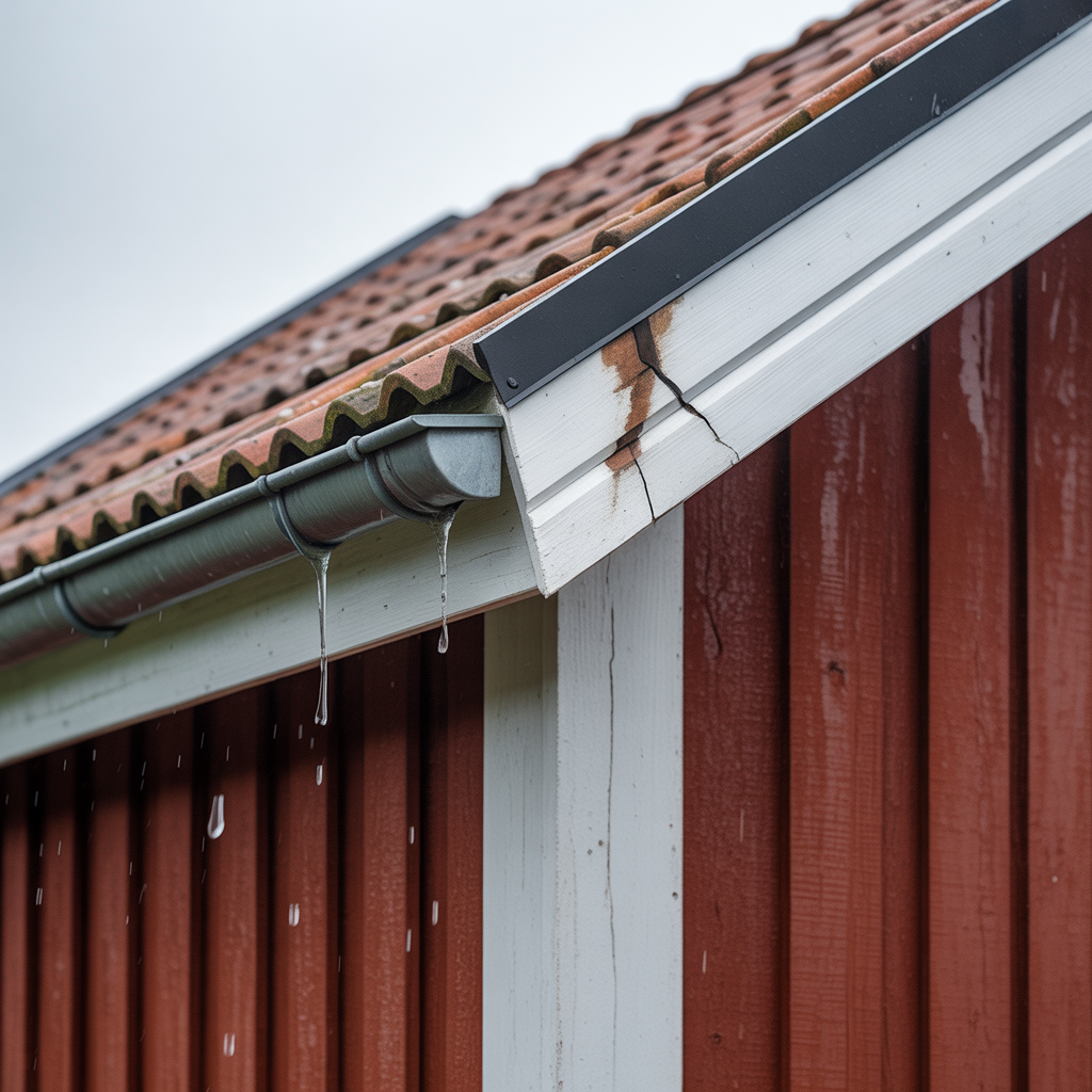 takets anslutning mot vagg felsokning av lackage